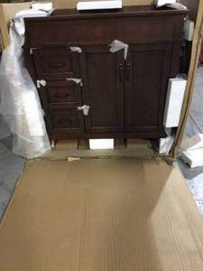 Ashburn 36 in. W Bath Vanity Cabinet Only in Mahogany by Home Decorators Collection See all pictures