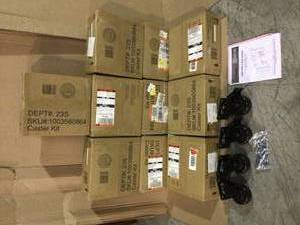 11 boxes of 4 in. Caster Kit for Heavy Duty Welded Steel Garage Base Cabinets by Husky