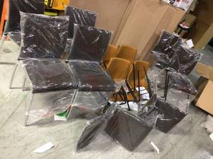 Lot of Assorter Stacking Chairs Costumer returns see pictures