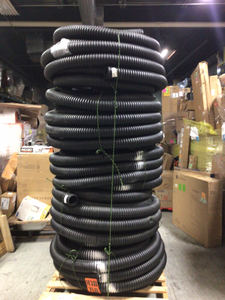 Lot of 5 3 in. x 100 ft. Corrugated Pipes Drain Solid Pipe by Advanced Drainage Systems (see all pictures)