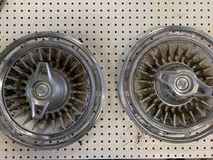 lot 61 image: Lot of Two Vintage Hubcaps