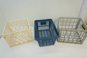 lot 38 image: Crates, basket