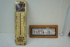 lot 66 image: Sign, thermometer