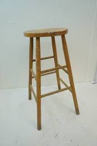 lot 78 image: Bar wooden stool