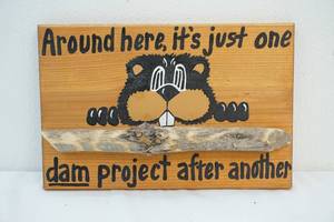 lot 158 image: Wooden sign