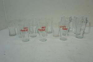 lot 256 image: Coca Cola Glasses