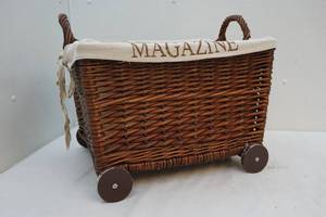 lot 279 image: wicker magazine rack