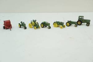 lot 303 image: farm toy tractor, baler
