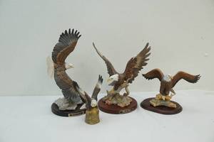 lot 333 image: Eagle statues