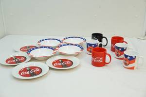 lot 316 image: Coca-Cola dishware