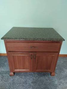 lot 20 image: Granite Top China Cabinet