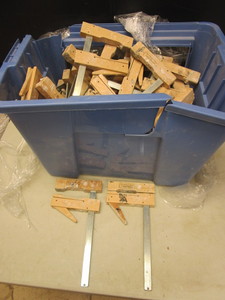 lot 782 image: PINSKE EDGE WOOD PARALLEL HAND CLAMPS