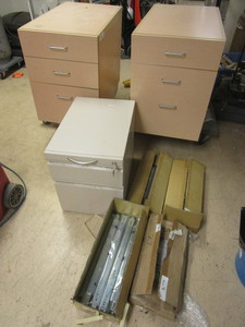 lot 816 image: DRAWER UNITS, FILE CABINET, FUTABA 20 FILE DRAWER SLIDES, ACCURIDE 16 FILE DRAWER SLIDES