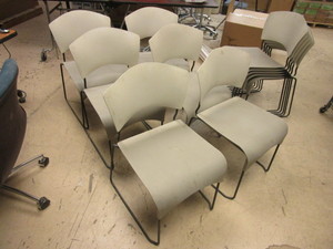 lot 817 image: FIXTURES FURNITURE STACKING CHAIRS