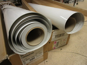 lot 827 image: 3M WHITE-BOARD FILM, PARTIAL ROLLS