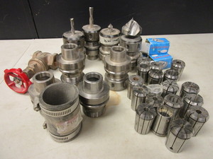 lot 835 image: ASSRTD. CNC TOOL HOLDERS, CNC COLLET CHUCKS