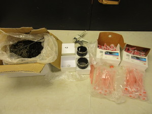 lot 845 image: DRY CORE BITS 3, ADHESIVE TIPS, 3M DYNAMIC MIXING NOZZLES, 8 x 3 FLATHEAD NIBS, DRAWER SLIDES