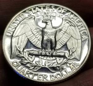1955 PROOF WASHINGTON QUARTER IN AIRTITE