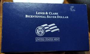 2004 US COMMEMORATIVE SILVER DOLLAR LEWIS & CLARK
