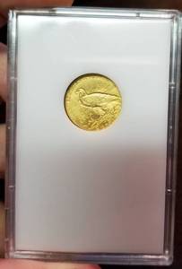 1914-D US $2.50 GOLD INDIAN BU-UNC IN CASE