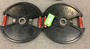 lot 69 image: 45LB Weight Plates