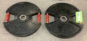 lot 77 image: 45LB Weight Plates