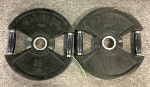 lot 76 image: 35Lb Weight Plates