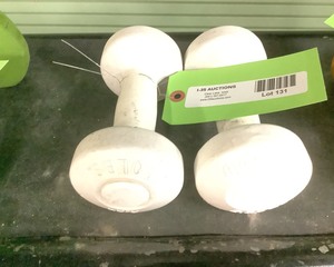 lot 131 image: 2.50 Lb Dumbbells, Qty 2