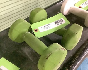lot 138 image: 8 Lb Dumbbells, Qty 2