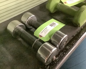 lot 117 image: 5 Lb Dumbbells, Qty 2