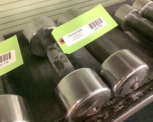 lot 118 image: 10 Lb Dumbbells, Qty 2