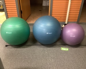 lot 137 image: 3 Fitness Balls