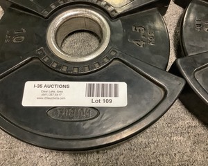 lot 109 image: 10LB Weight Plates