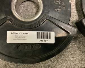 lot 107 image: 10 LB Weight Plates