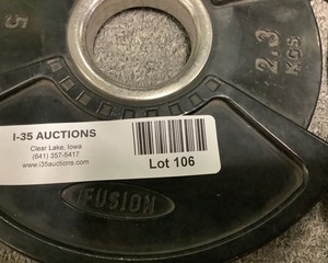 lot 106 image: 5 LB Weight Plates