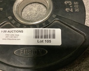 lot 105 image: 5 LB Weight Plates