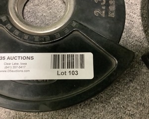 lot 103 image: 5 LB Weight Plates
