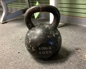 lot 160 image: 106 LB Kettle Ball