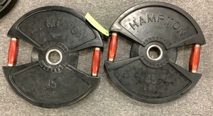 lot 101 image: 45LB Weight Plates