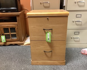 lot 258 image: Wood File Cabinet
