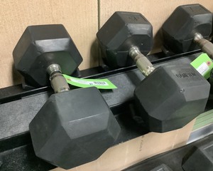 lot 148 image: 45 Lb Dumbbells, Qty 2