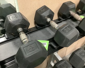 lot 146 image: 35 Lb Dumbbells, Qty 2