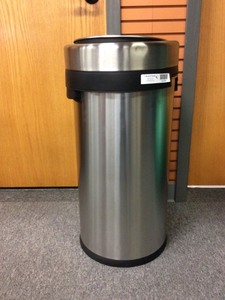 lot 213 image: Stainless Steel Trash Can