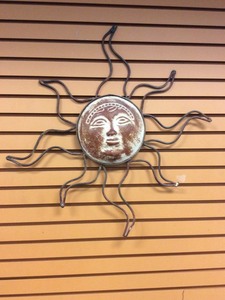lot 247 image: Hanging Metal Sun