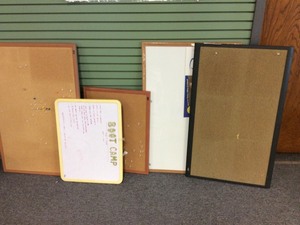 lot 270 image: CorkboardsDry Erase Boards