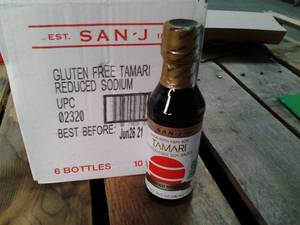 lot 83 image: Case of 6 Tamari Gluten free soy sa...