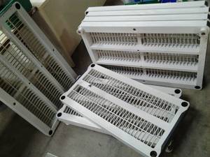 lot 20 image: 2 Large plastic Shelving base units...