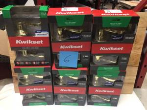 Lot of 6 New Kiwkset Hall and Closet Door Knobs see pictures
