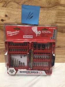 New Milwaukee 50 PC Impact Drill and drive set shockwave See Pictures