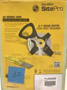 SitePro 200 FT Steel Tape 8THS 32 Series Tape not used
